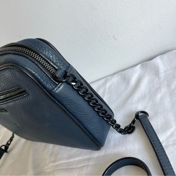 MICHAEL KORS Blue Black Jet Set Crossbody Shoulder Bag - Picture 3 of 9